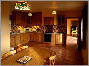 De keuken en de eethoek